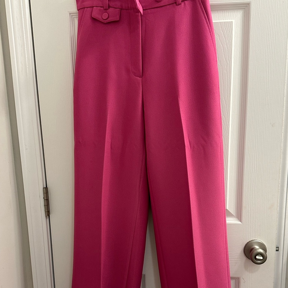 & Other Stories Vibrant Pink Wide Leg Pants